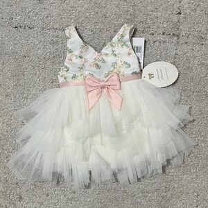 American Princess Festive White 12 mo Dress